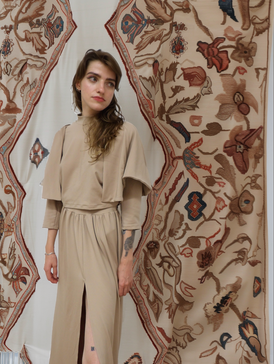 Jupe longue fendue Nout